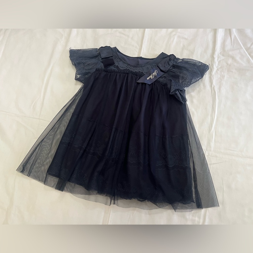 Jill Stuart Elegant navy Lace top